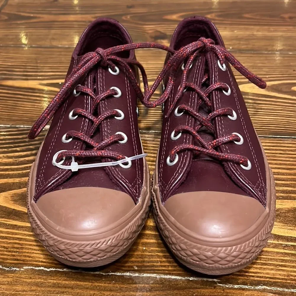 NEW Converse CTAS OX Dark Sangria Tera Red Low Unisex size 1